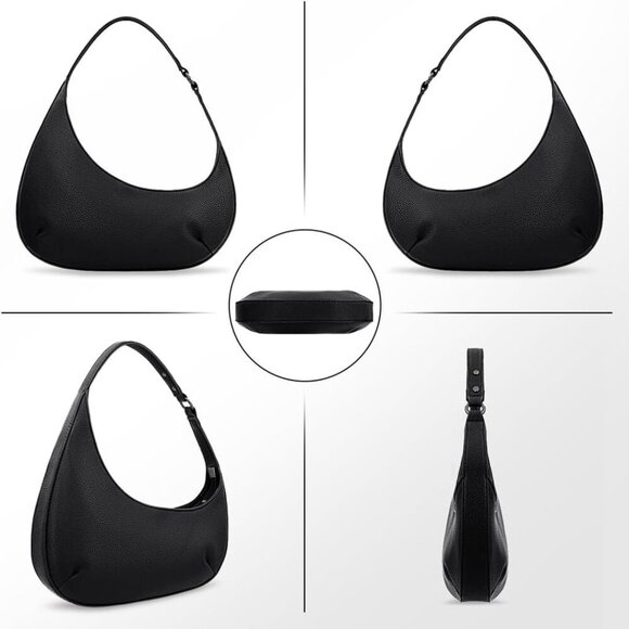 Small Women's Shoulder Bag Vegan Leather Evening Purse Compact Stylish - Picture 7 of 7